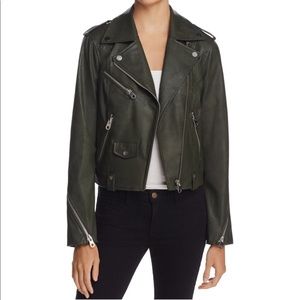 AQUA faux leather moto jacket